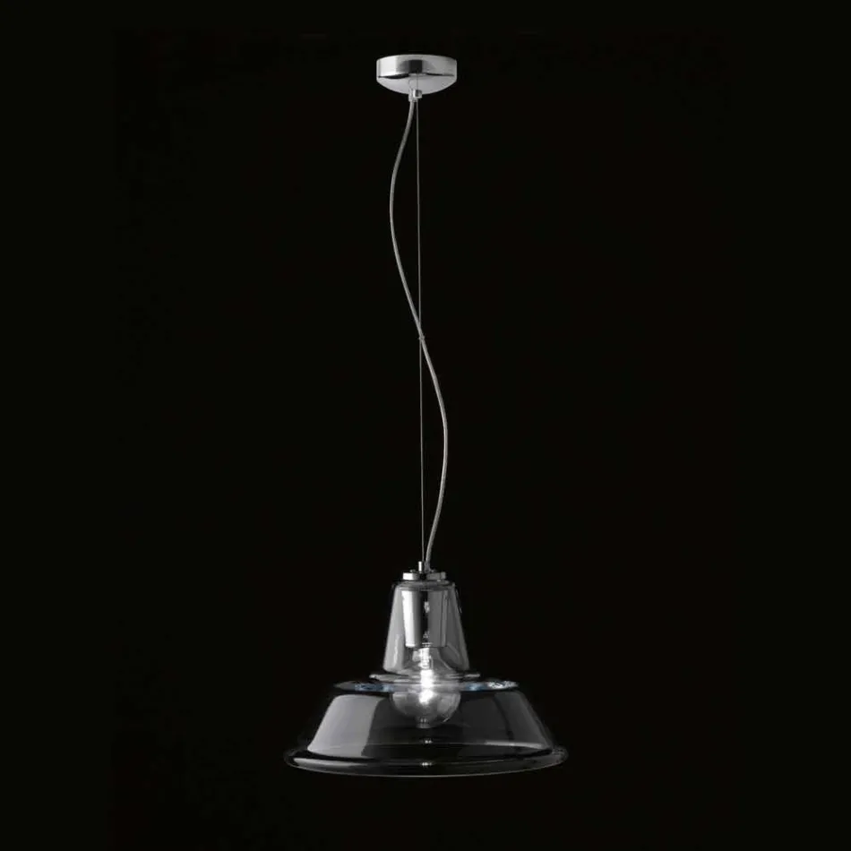 Selene Lampara suspension lampa blåst O37 H 24/140 cm glas Viadurini