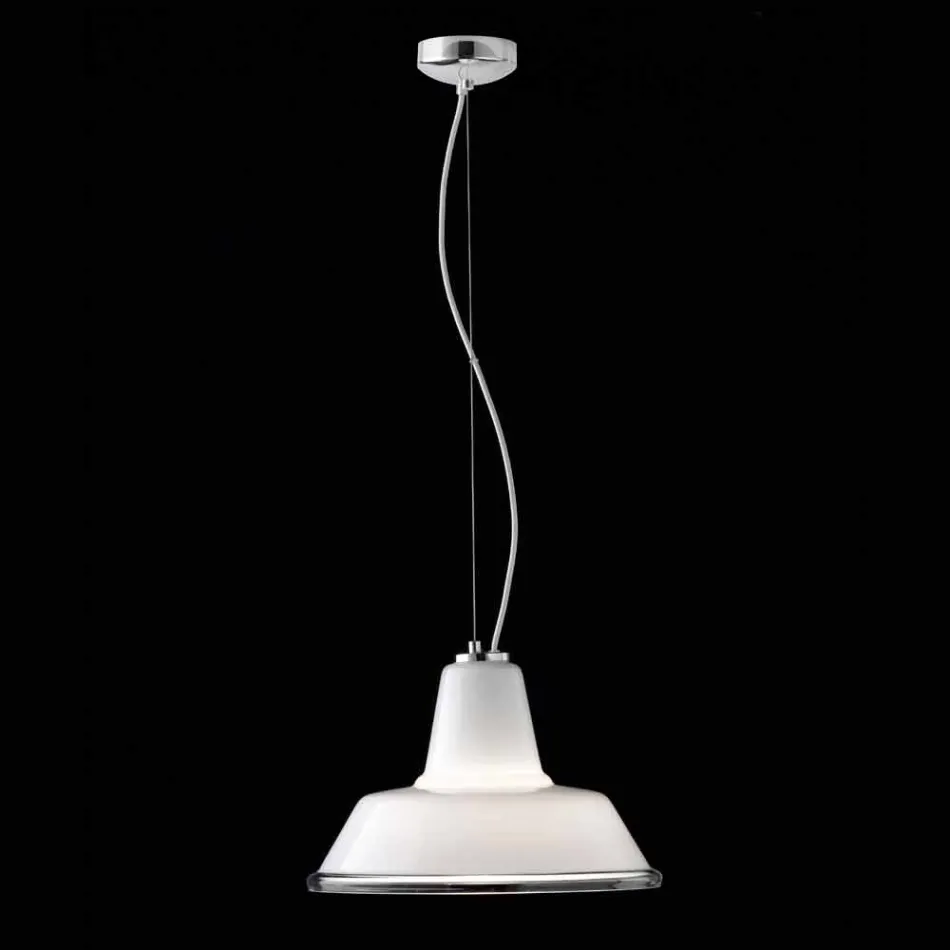 Selene Lampara suspension lampa blåst O37 H 24/140 cm glas Viadurini