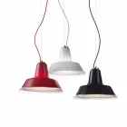 Selene Lampara suspension lampa blåst O37 H 24/140 cm glas Viadurini