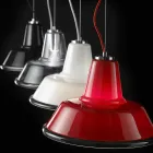 Selene Lampara suspension lampa blåst O37 H 24/140 cm glas Viadurini