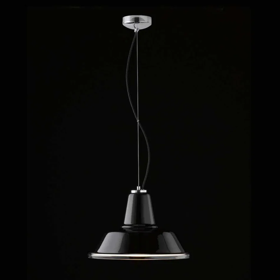 Selene Lampara suspension lampa blåst O37 H 24/140 cm glas Viadurini