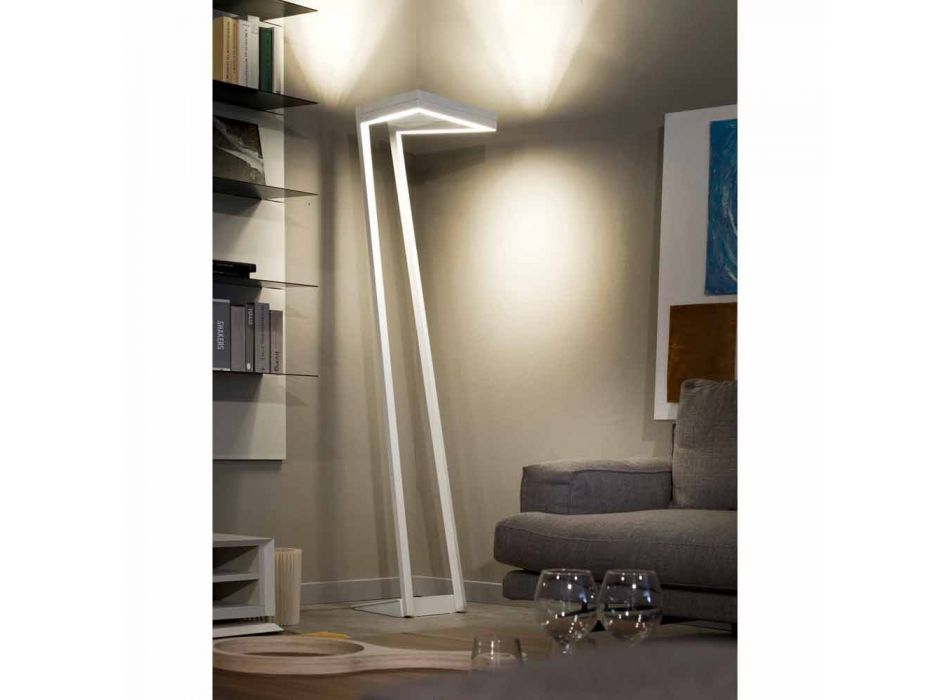 Selene My Way vita LED golvlampa H180cm 40x40, tillverkad i Italien Viadurini
