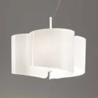 Selene Papiro suspension lampa tillverkad i Italien o46 x H 140 cm Viadurini