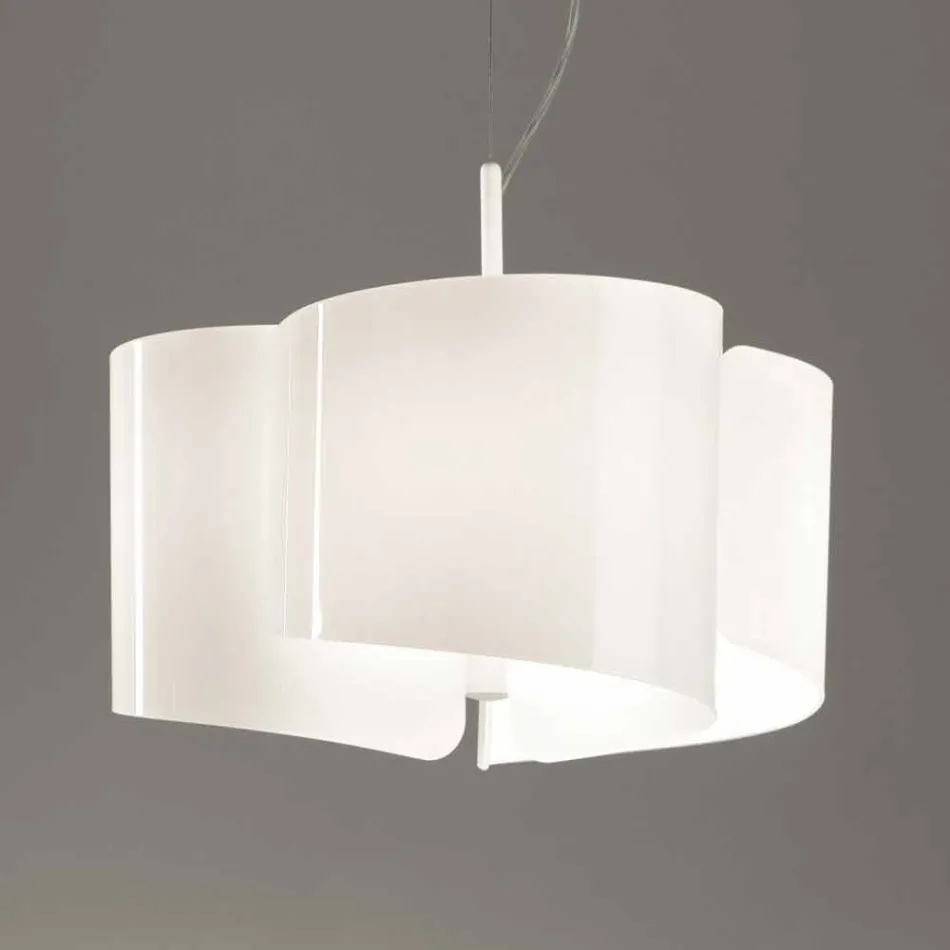 Selene Papiro suspension lampa tillverkad i Italien o46 x H 140 cm Viadurini