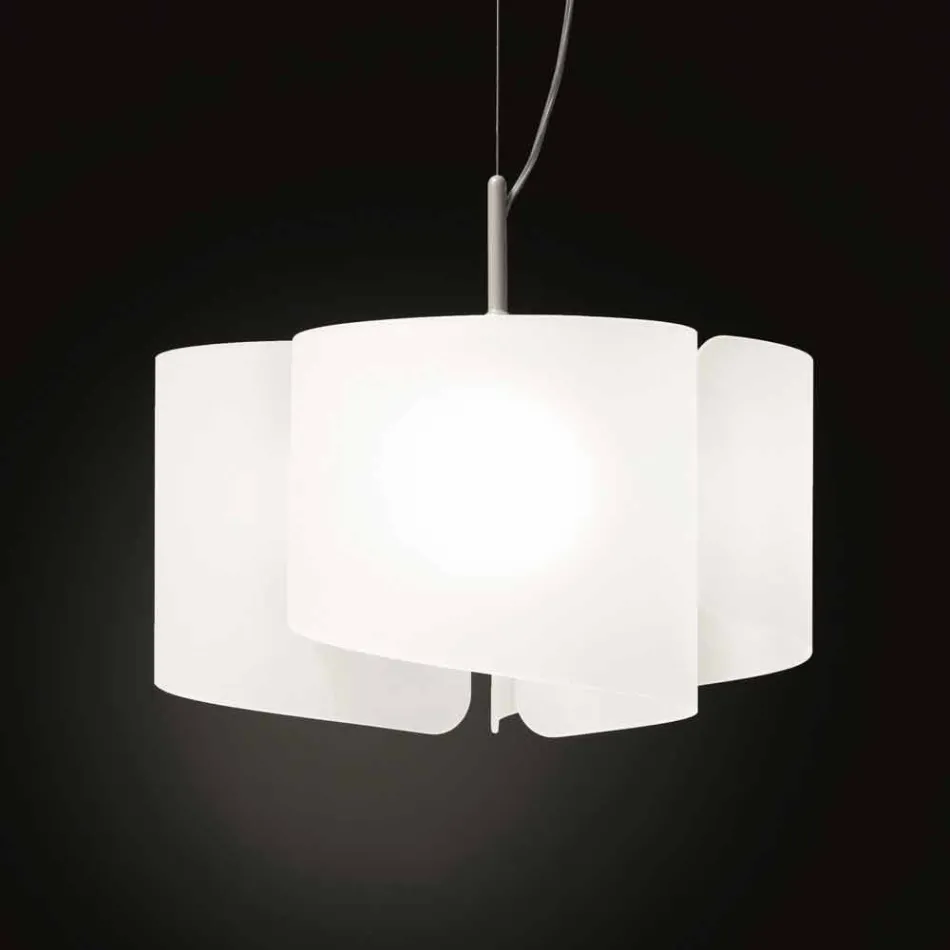 Selene Papiro suspension lampa tillverkad i Italien o46 x H 140 cm Viadurini