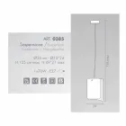 Selene Papyrus moderna kristall taklampa Ø26 H 125cm Viadurini