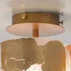 Selene Papiro taklampa kristall Ø15 H30cm, tillverkad i Italien Viadurini