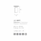 Selene Papiro taklampa kristall Ø15 H30cm, tillverkad i Italien Viadurini