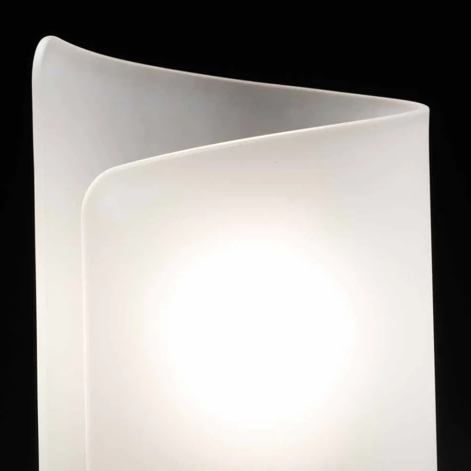 Selene Papiro bordslampa kristall tillverkad i Italien 15x14xH25cm Viadurini