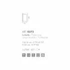 Selene Papiro bordslampa kristall tillverkad i Italien 15x14xH25cm Viadurini