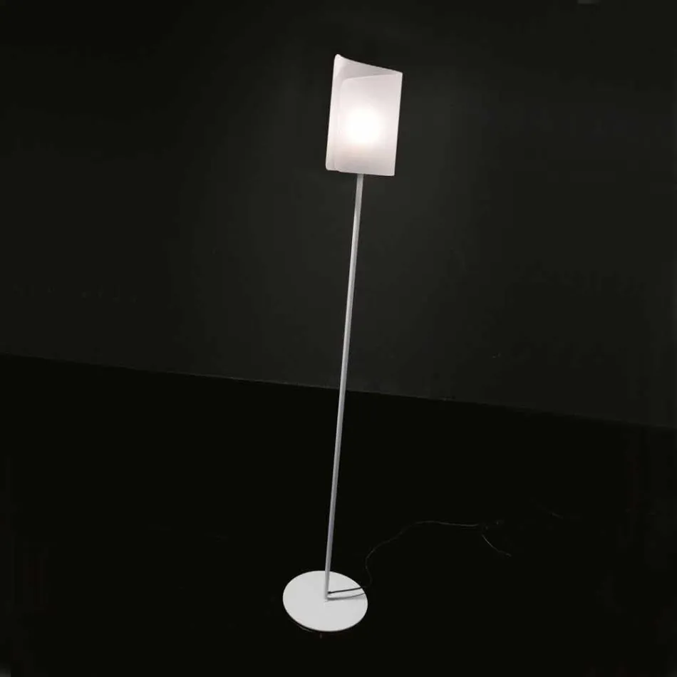 Selene Papiro designer golvlampa Crystal Ø15 H 180cm Viadurini
