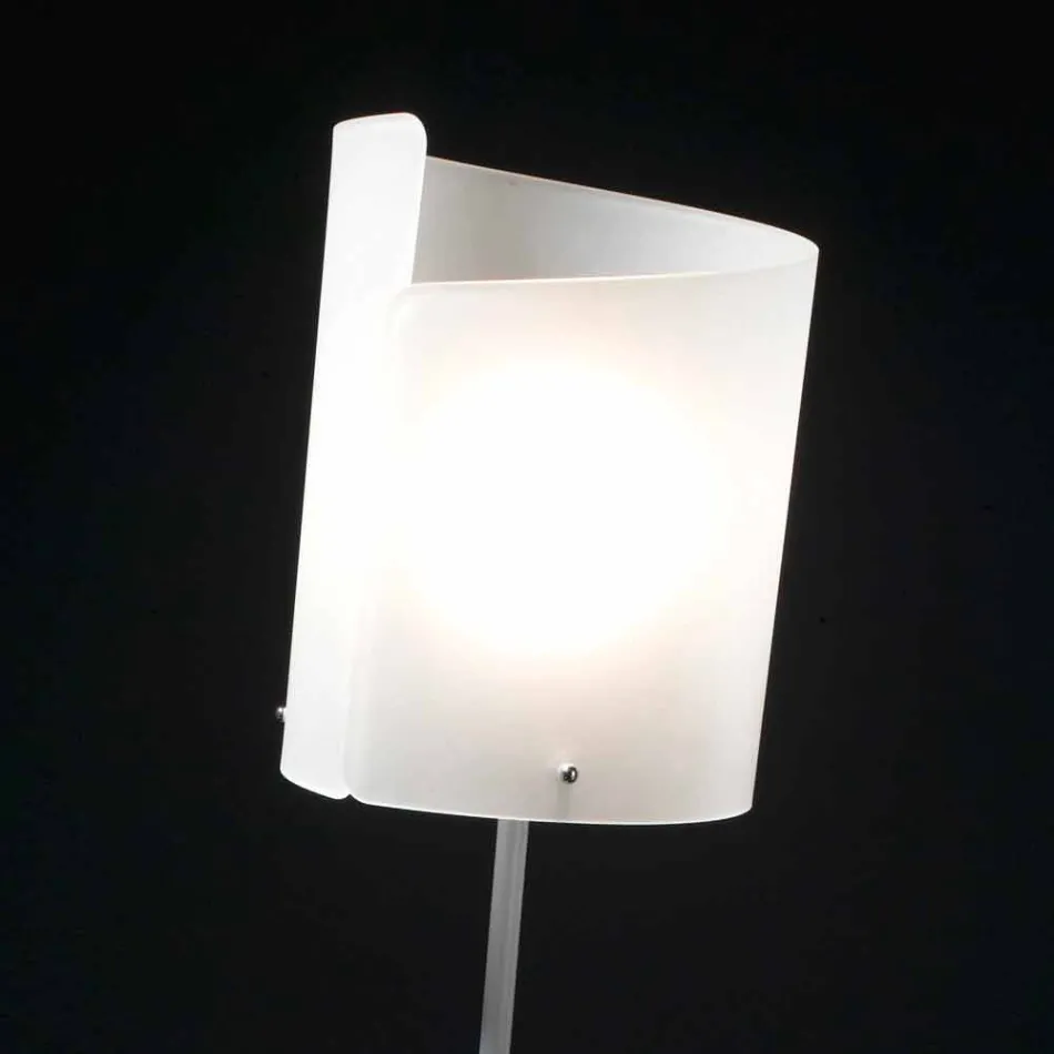 Selene Papiro designer golvlampa H185cm kristall Ø26 Viadurini
