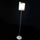 Selene Papiro designer golvlampa H185cm kristall Ø26 Viadurini