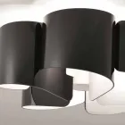 Selene Papiro taklampa modern kristall o65 H28cm, tillverkad i Italien Viadurini