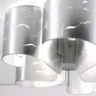 Selene Papiro taklampa modern kristall o65 H28cm, tillverkad i Italien Viadurini