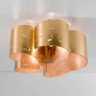 Selene Papiro taklampa modern kristall o65 H28cm, tillverkad i Italien Viadurini