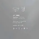 Selene wall lampa Shield galvanisk modern design, tillverkad i Italien Viadurini