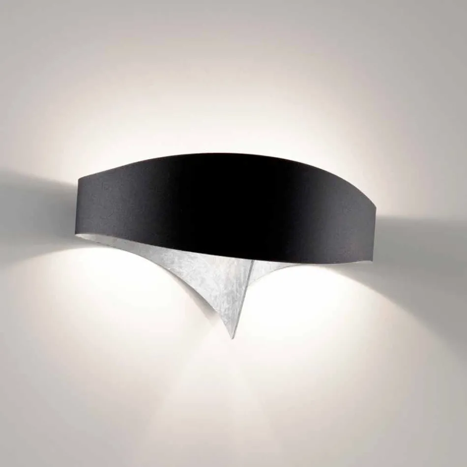 Selene wall lampa Shield tvåfärgade modern design 29x15xH16 cm Viadurini