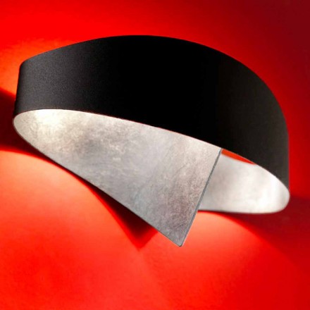 Selene wall lampa Shield tvåfärgade modern design 29x15xH16 cm Viadurini