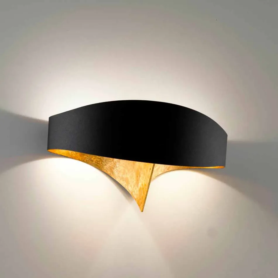 Selene wall lampa Shield tvåfärgade modern design 29x15xH16 cm Viadurini