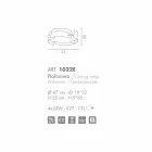 Selene Vultur tak stål tillverkas i Italien O47 H 25cm Viadurini