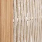 Utomhusavdelare i teak, aluminium och repvävning - Vision Viadurini