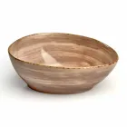 Service 12 rektangulära och rundfärgade plattor Modern design i stengods - Simba Viadurini