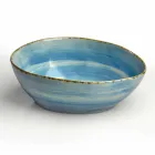 Service 12 rektangulära och rundfärgade plattor Modern design i stengods - Simba Viadurini