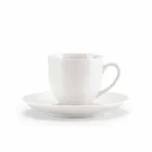 Uppsättning av 18 tekoppar med sockerskål och porslinbricka - Lucerne Viadurini