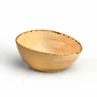 Uppsättning av 8 moderna rektangulära designplattor och färgad stengodsskål - Simba Viadurini