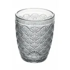 Dekorerat färgat glas Vattenglasögon Service 12 delar - Stilotto Viadurini