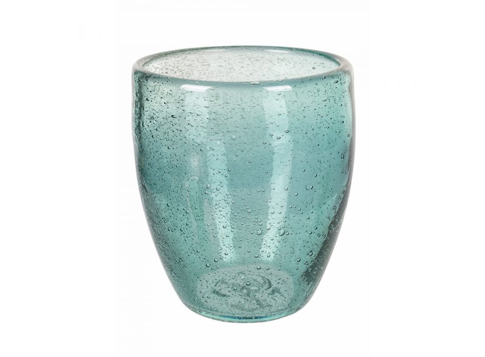 12 bitar färgat blåst glasvattenglas - Guerrero