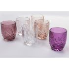 Glas Vattenglas Service Lavendelskärmar 12 st - Crimson Viadurini