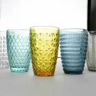 Modern glasdrinkuppsättning i dekorerat glas 12 stycken - mix Viadurini