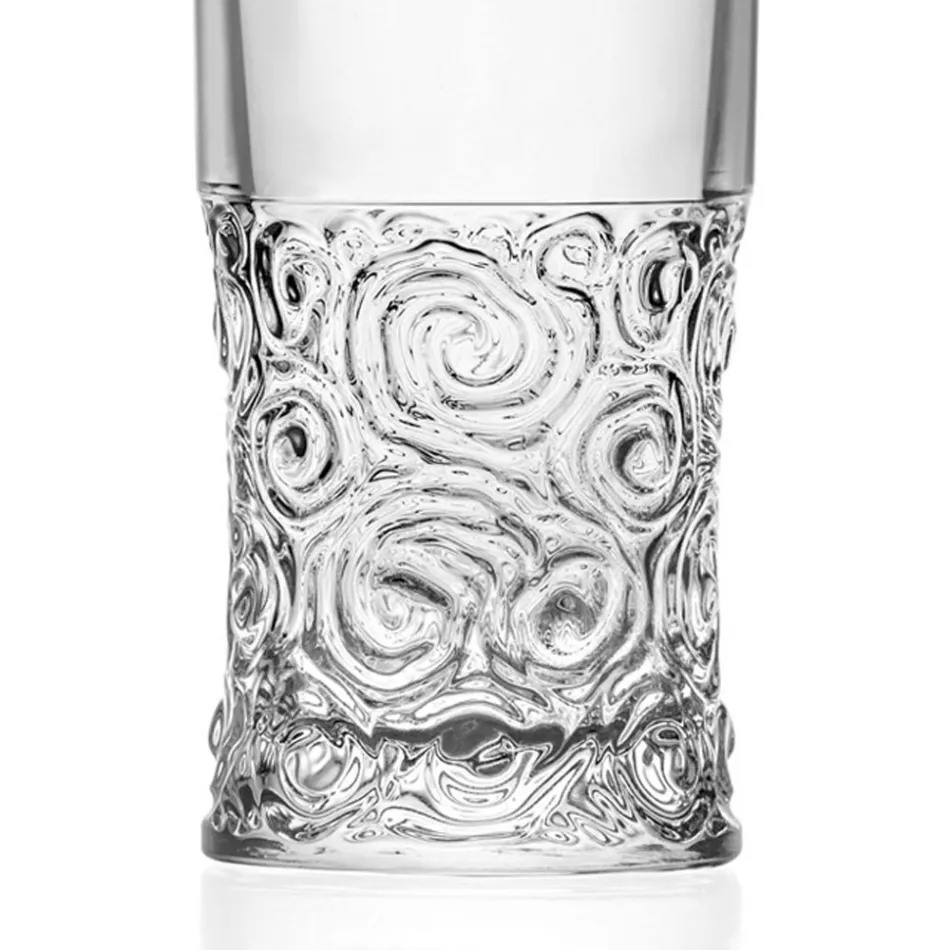 Highball Glasses Service i Eco Crystal Audace -dekoration 12 delar - Ritmo Viadurini