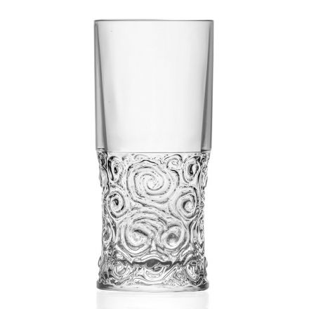 Highball Glasses Service i Eco Crystal Audace -dekoration 12 delar - Ritmo Viadurini