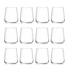 Tumbler Water Glasses Set Eco Crystal Minimal 12 st - Primordio Viadurini