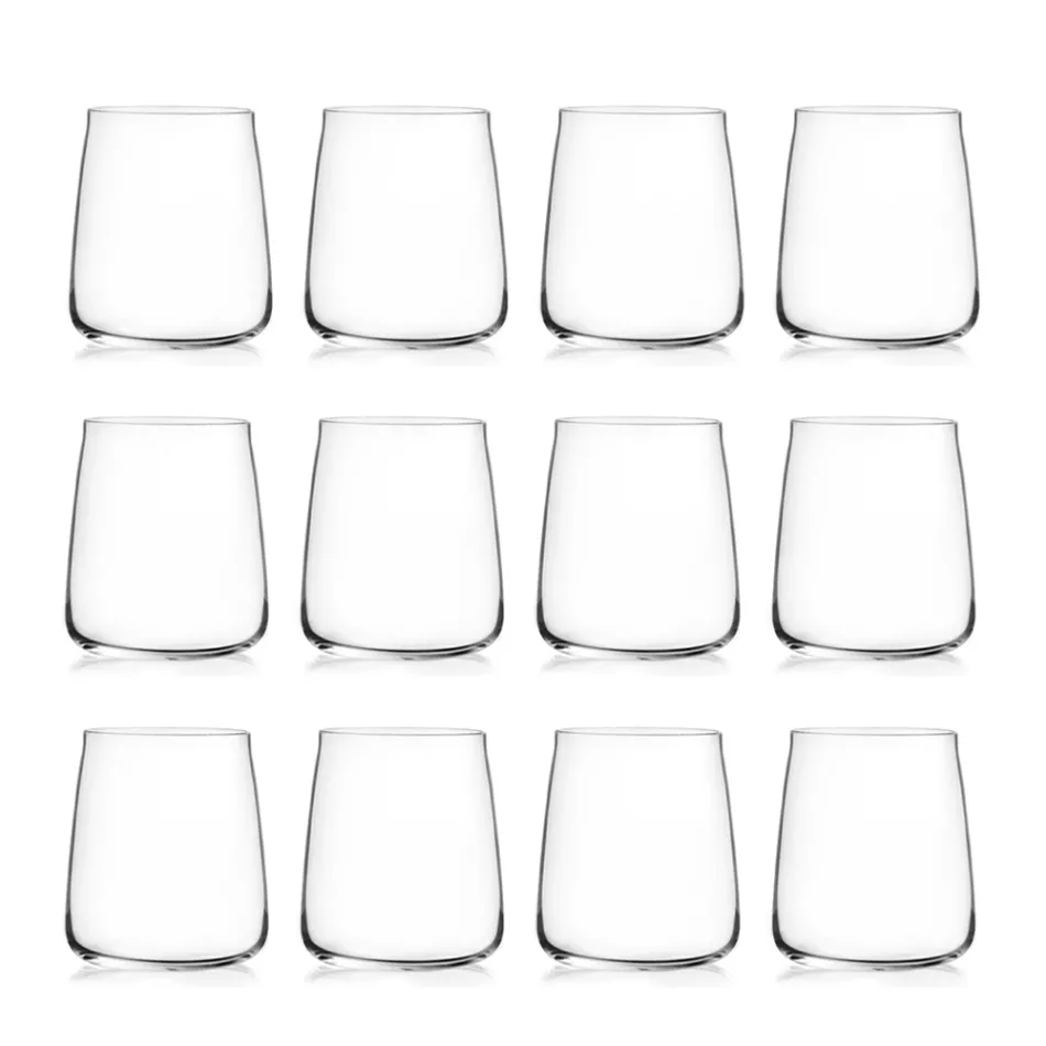 Tumbler Water Glasses Set Eco Crystal Minimal 12 st - Primordio Viadurini