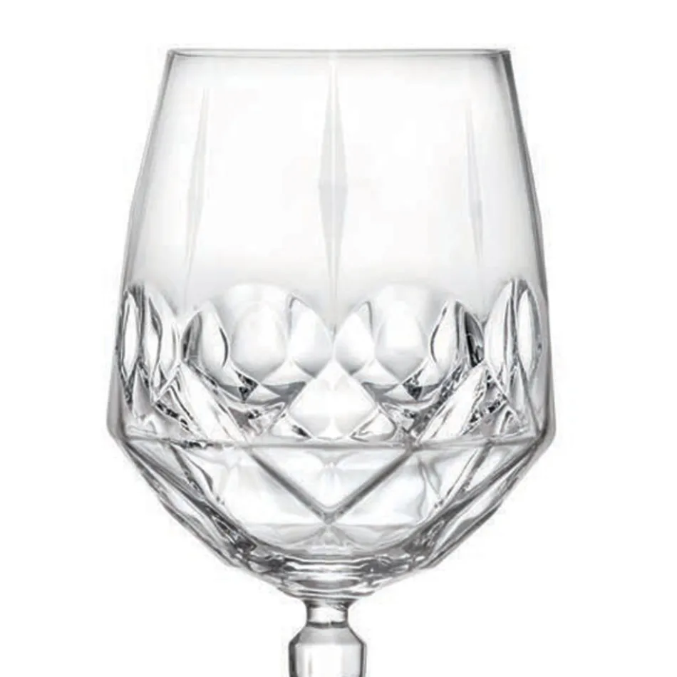 Italian Ecological Crystal Cocktail Glass Service 12 st - Bromeo Viadurini