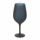 Rött eller vitt vinbägarset i färgat glas, 12 stycken - kant Viadurini