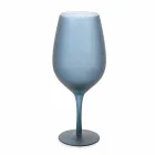Rött eller vitt vinbägarset i färgat glas, 12 stycken - kant Viadurini