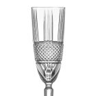 Champagne flöjtbägarset i Eco Crystal Decor 12 st - livligt Viadurini