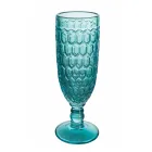 Flöjtbägare Set i färgat glas och olika dekorationer 12 delar - Mix Viadurini