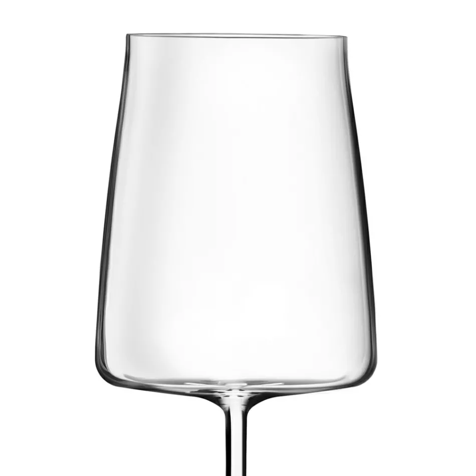 Italian Minimal Eco Crystal Goblet Set 12 delar - Primordio Viadurini