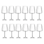 Italian Minimal Eco Crystal Goblet Set 12 delar - Primordio Viadurini