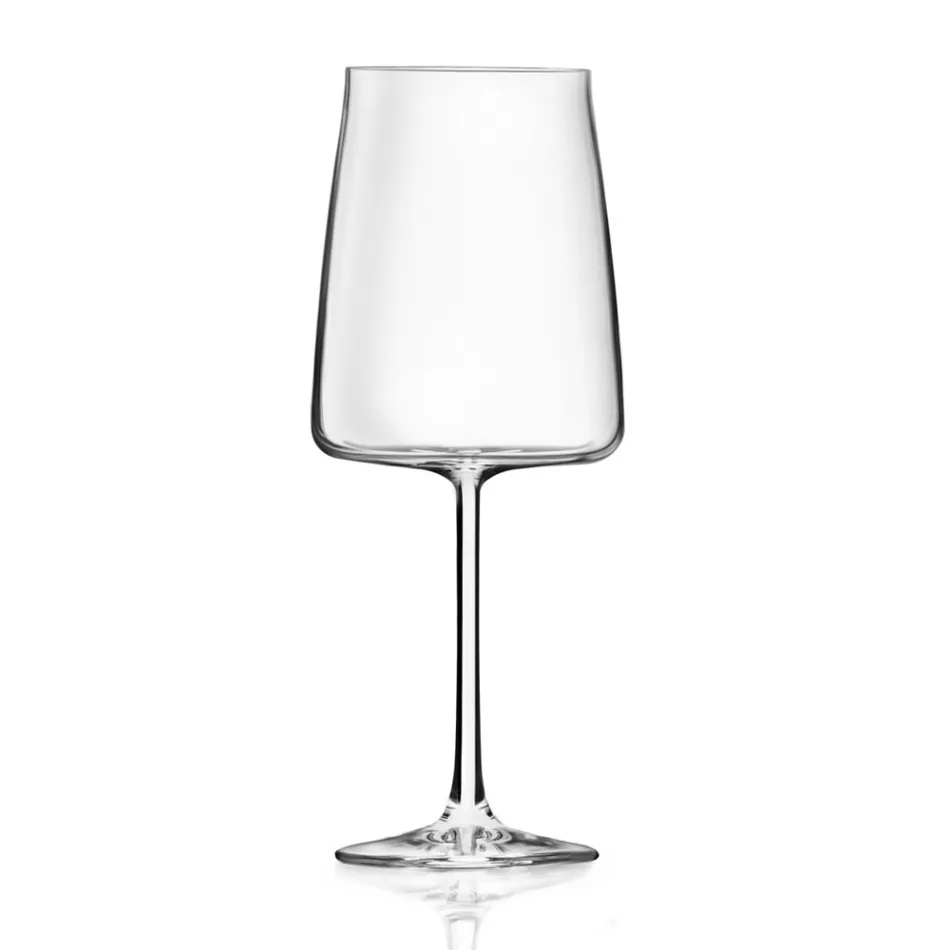 Italian Minimal Eco Crystal Goblet Set 12 delar - Primordio Viadurini