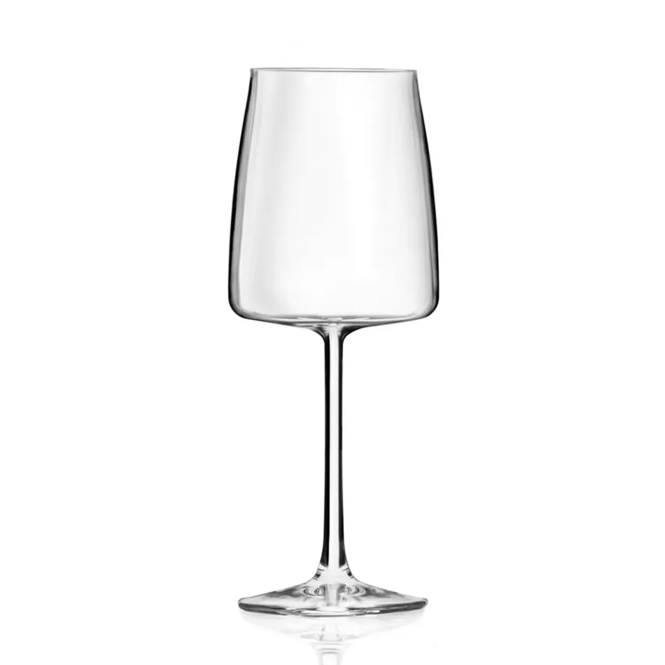 Italian Minimal Eco Crystal Goblet Set 12 delar - Primordio Viadurini