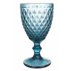 Bägarset i färgat och snidat glas med dekorationer 12 delar - Brillo Viadurini
