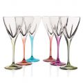 Crystal Wine Glass Set Eco Colored or Transparent 12 st - Amalgam