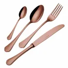 Komplett uppsättning lyxigt bestick av rostfritt stål 24 delar - Boss Viadurini